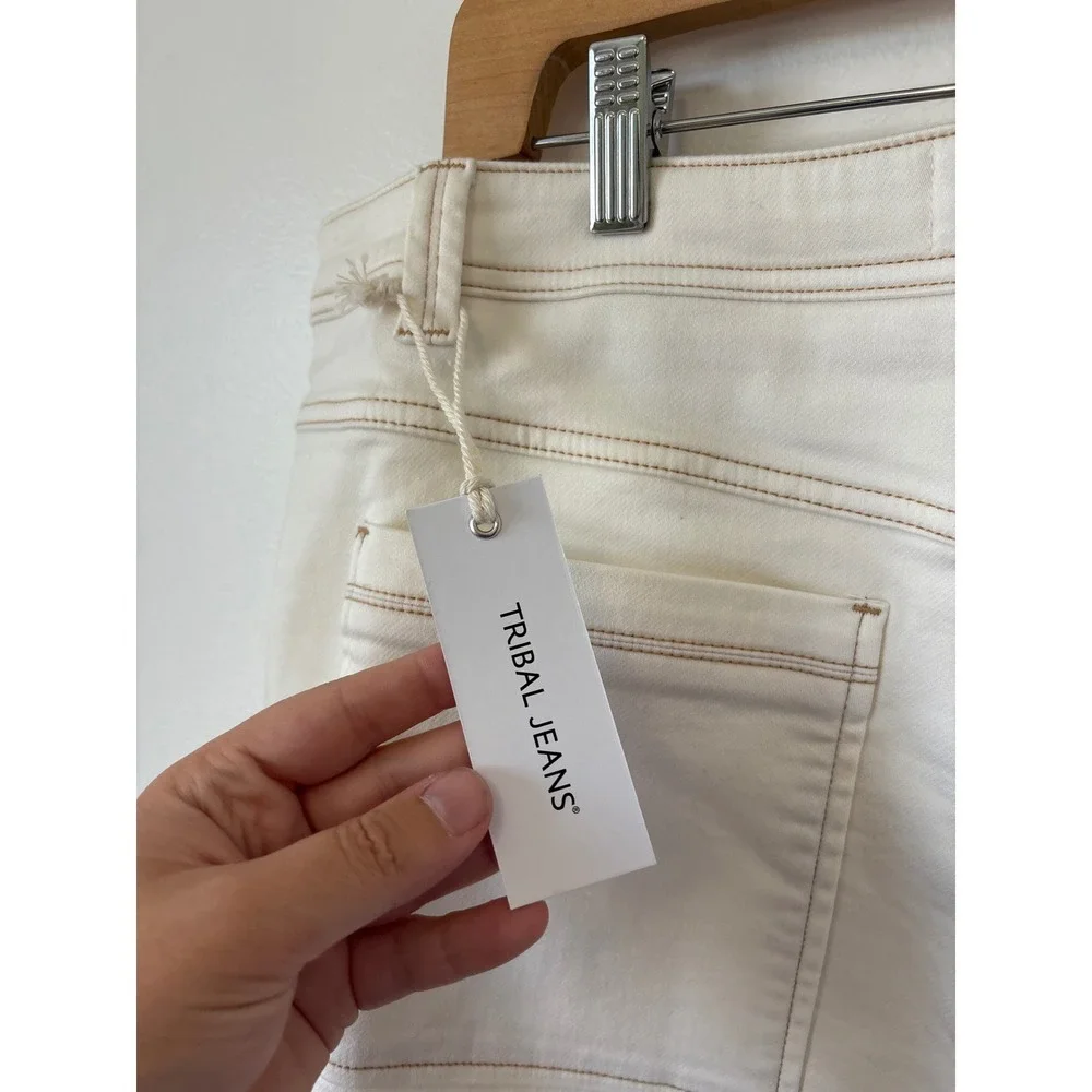 Tribal Audrey Pull-On Denim Skort – Cocomilk – Size 14 – NWT - Picture 5 of 5